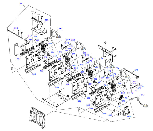 Left Ink Holder Assy for EPSON Pro 4880/4450 - 1469905, 1703763