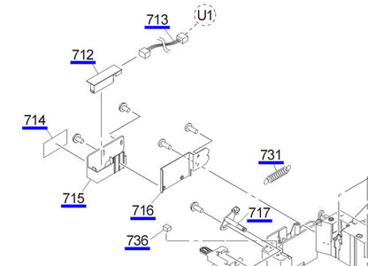 EPSON Pro 4880 4800 4450 4400 4000 Multisensor Board - 2080204