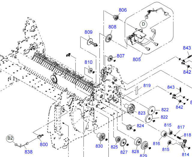 Mount Plate ASF Motor for EPSON Pro 4880/4800/4450/ 4400 - 1411495