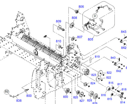 Mount Plate ASF Motor for EPSON Pro 4880/4800/4450/ 4400 - 1411495