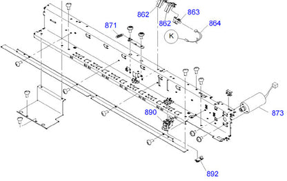 PW Board for EPSON Pro 4880/7880/9880/ 11880 - 2023967