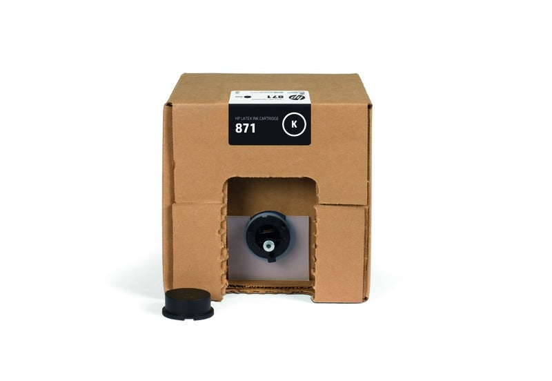 HP 871A 3-Liter Black Latex Ink Cartridge for Latex 370, 570 - G0Y82D