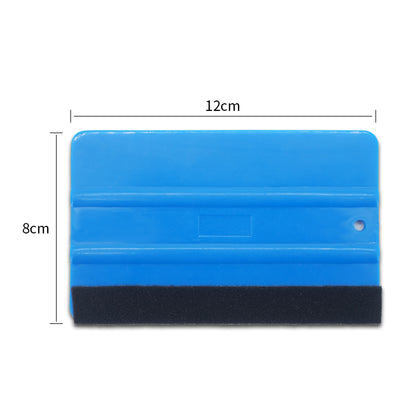 Blue Vinyl Wrap Squeegee Soft Squeegee With Hole (12.6cm x 8cm) - 10pcs