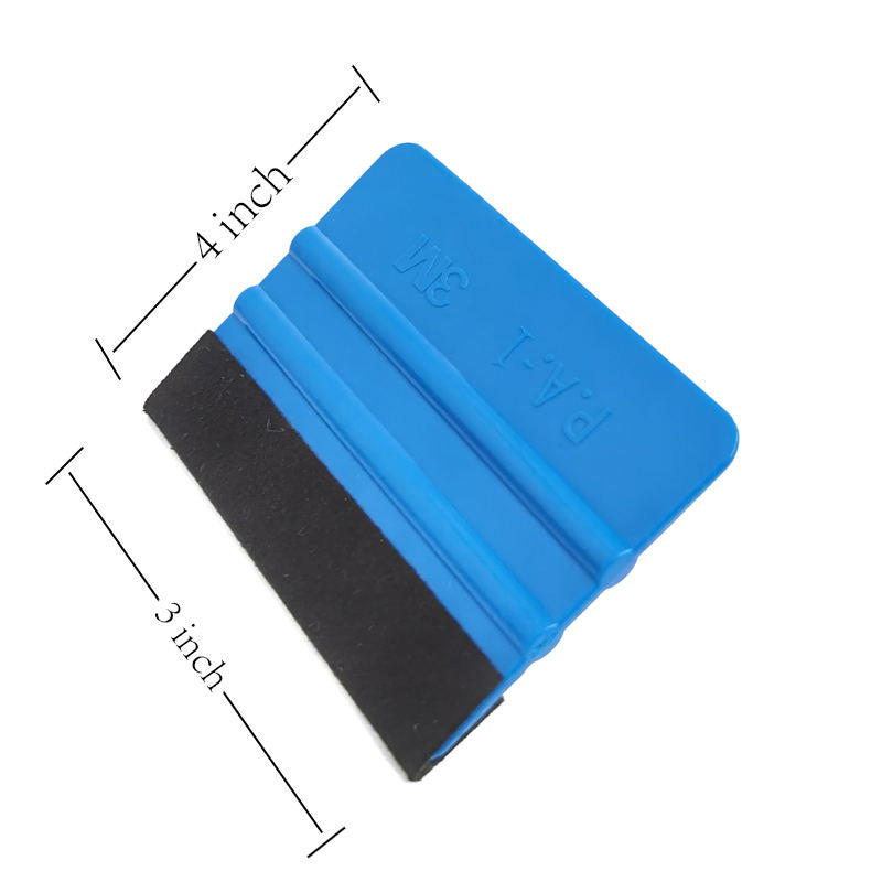 Vinyl Wrap Irregular Squeegee Flexible Plastic Felt Squeegee (10cm x 7.3 cm) - 10pcs