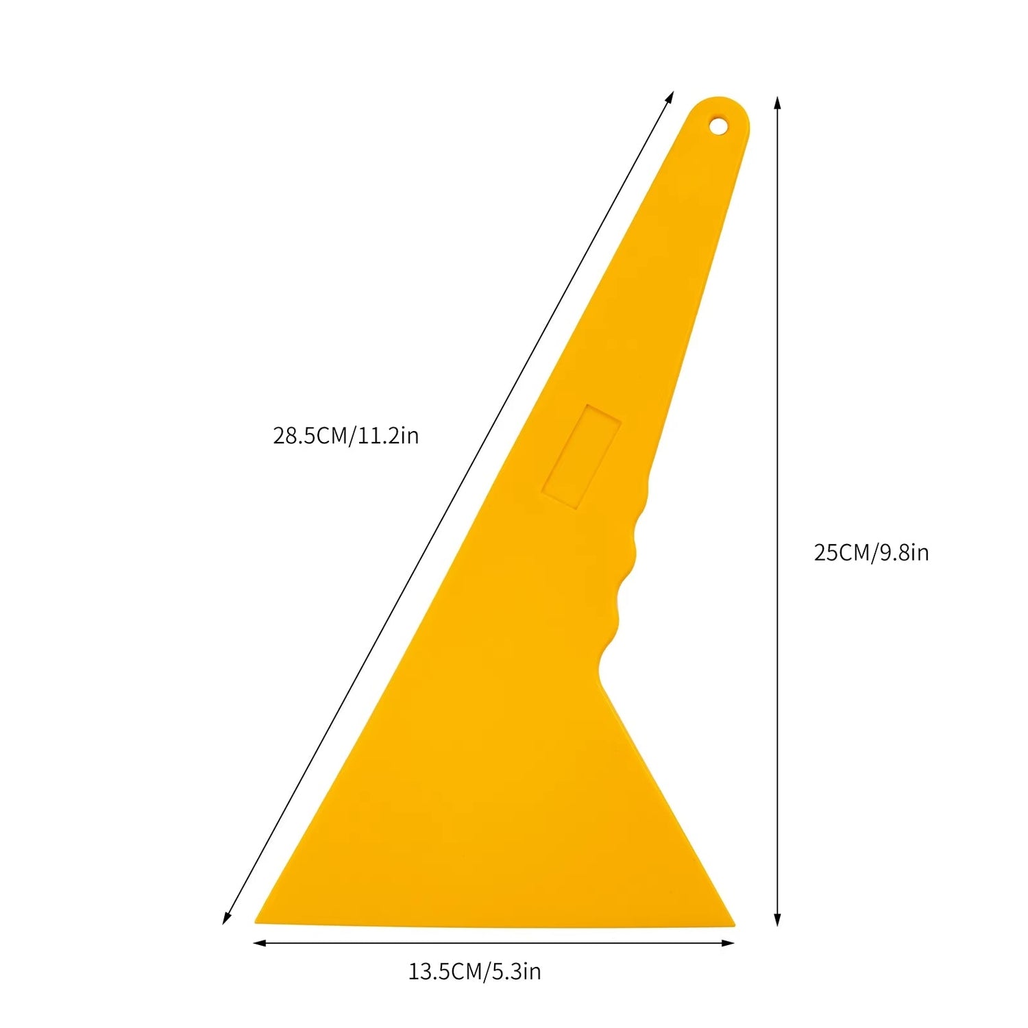 Triangle Squeegee Car Wrapping Tools Window Cleaning Film Handle Triangle (28.5 x 14cm)