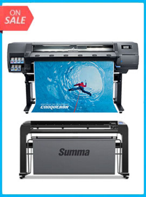 BUNDLE - HP Latex 315 54" Printer - Refurbished (90 Days, 1, 2, 3 or 4 Years Warranty) + Summa S Class 3 T120 48" Vinyl Cutter + Flexi RIP Software