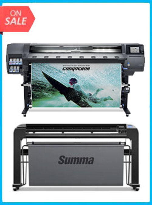 ON SALE - BUNDLE - Latex 365 Printer (V8L39A) - Refurbished (90 Days, 1, 2, 3 or 4 Years Warranty) + Summa S Class 2 140 T 54" Cutter w/ Service - Refurbished (1 Year Warranty)