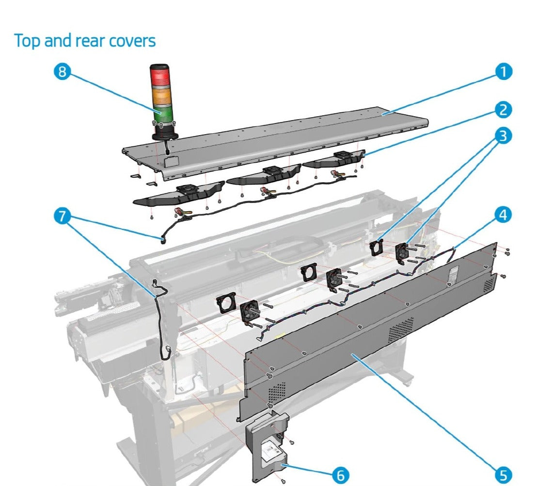 Printzone Fan Assy Storm for the HP Latex 560 Series (M0E29-67007)