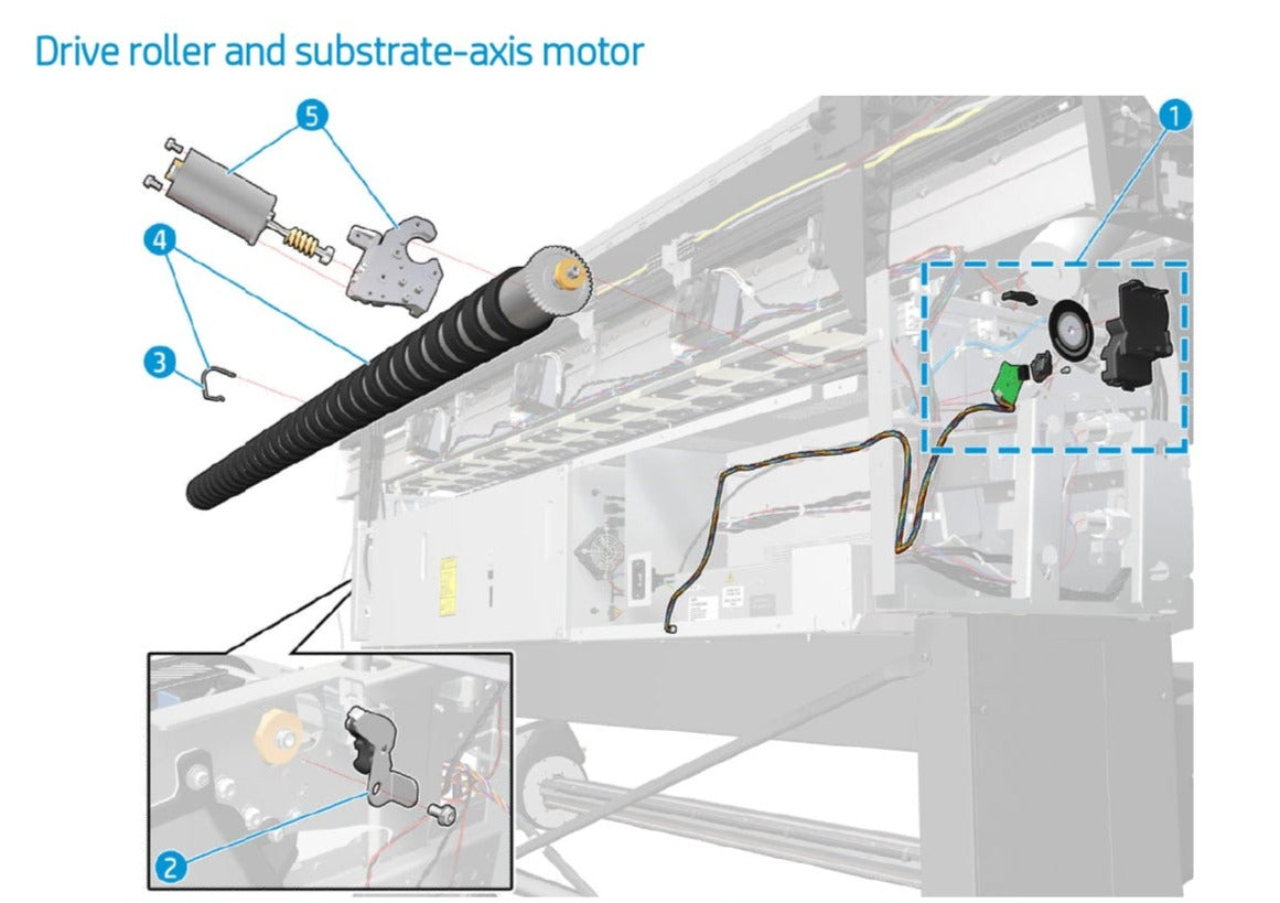 Drive Roller Encoder for the HP Latex 560 Series (M0E29-67088) - New