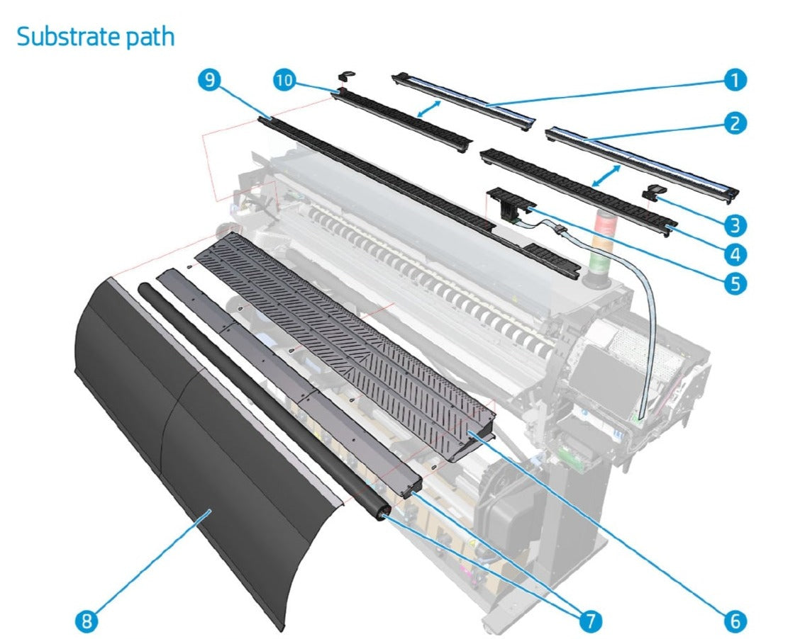 Output Platen for the HP Latex 560 Series (M0E29-67022) - Refurbished