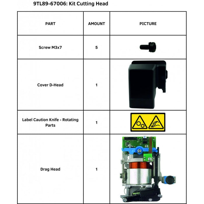 SummaCut Cutting Head Kit (9TL89-67006)