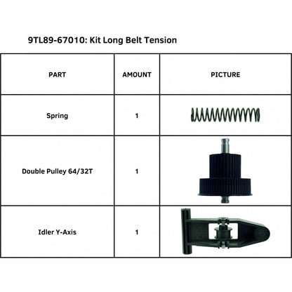 SummaCut Kit Long Belt Tension for Summa S One Series (9TL89-67010)