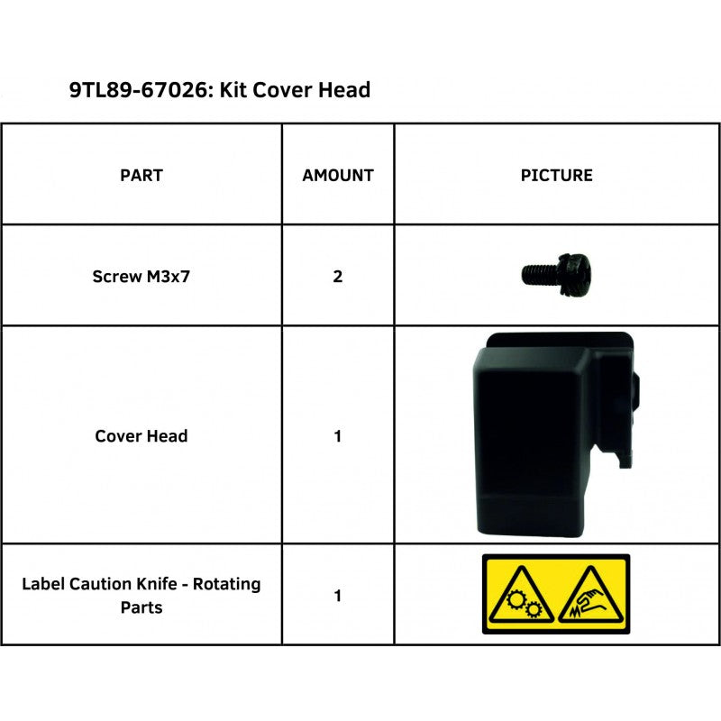 SummaCut Kit Cover Head for Summa S One Series (9TL89-67026)