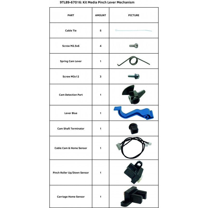 SummaCut Kit Pinch Lever Mechanism for Summa S One Series (9TL89-67016)