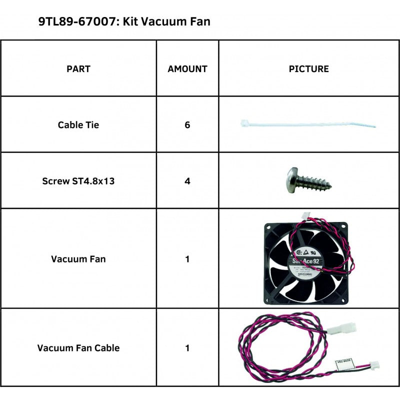 SummaCut Vacuum Fan Kit (9TL89-67007)