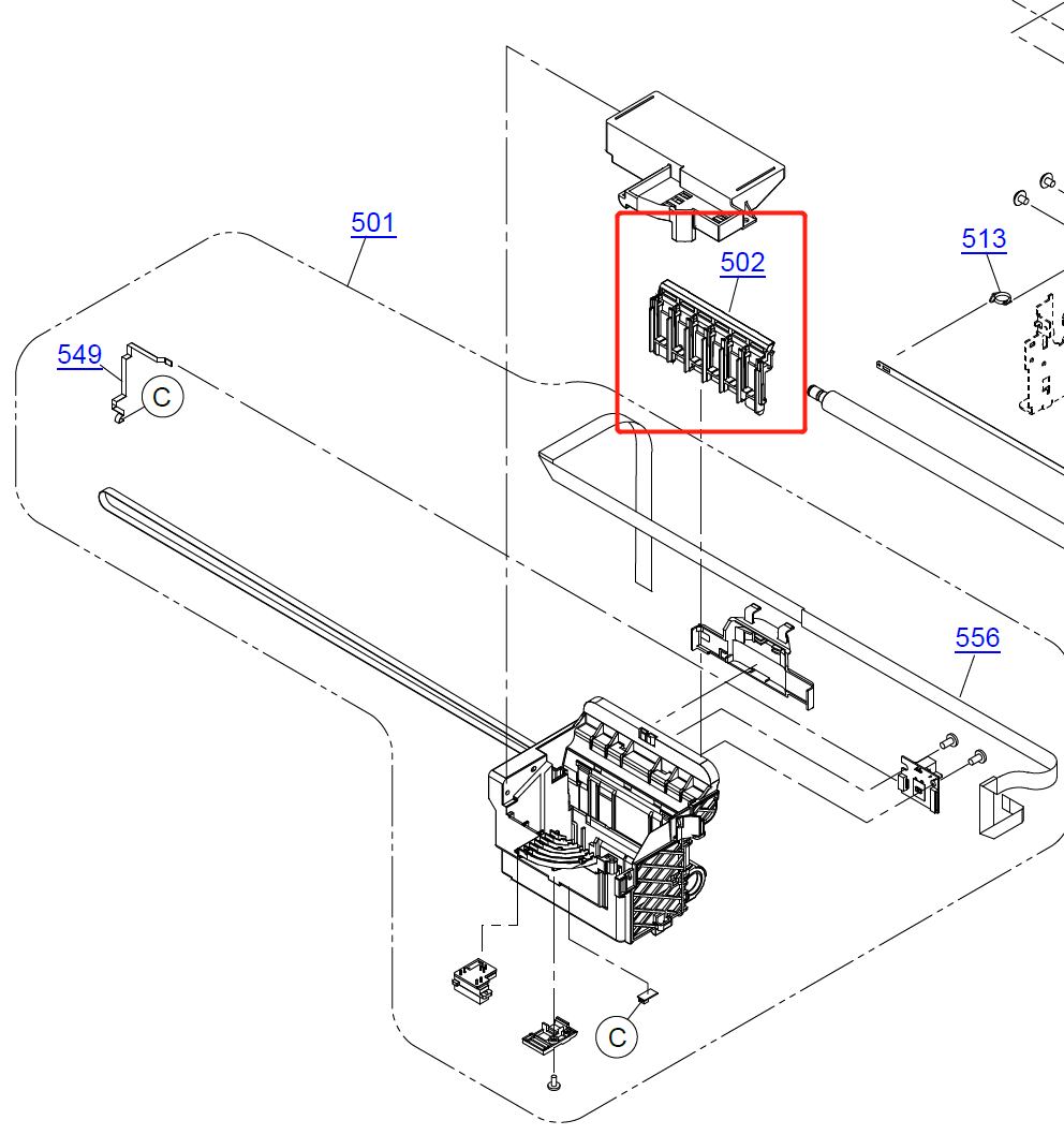 EPSON L1800 CONNECTOR CSIC HOLDER - 1438945