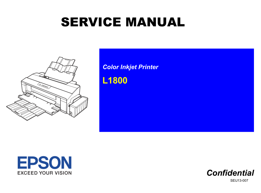 EPSON L1800 Service Manual