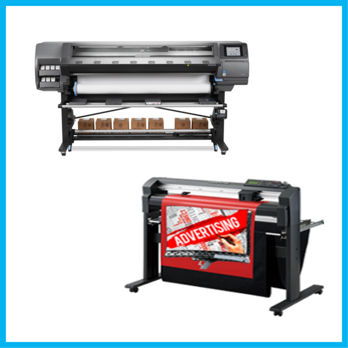 BUNDLE - HP Latex 370 64"- Recertified (90 Days, 1 or 2 Years Warranty) + 64" Graphtec FC8000-160 Vinyl Cutting Plotter - Refurbished (90 Days, 1 or 2 Years Warranty)