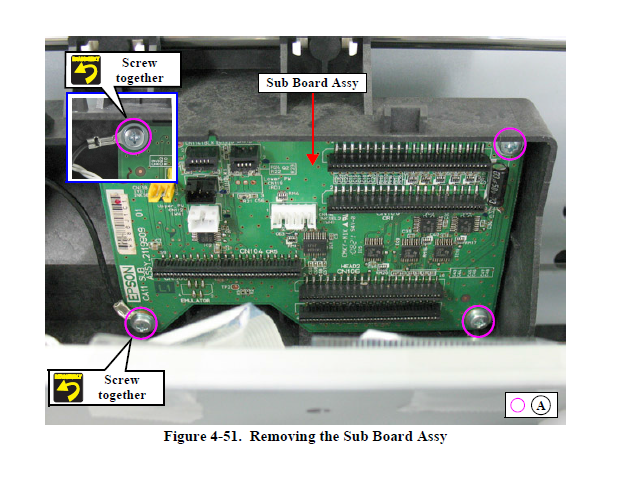 EPSON SC-P6000 P7000 P8000 P9000 / P6070 P7070 P8070 P9070 Sub Board ASSY (CR BOARD) - 2168574