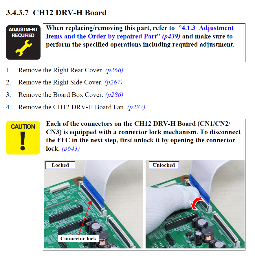 BOARD DRV-H for EPSON SureColor P7500 P7550 P7570 / P9500 P9550 P9570 - 2199860