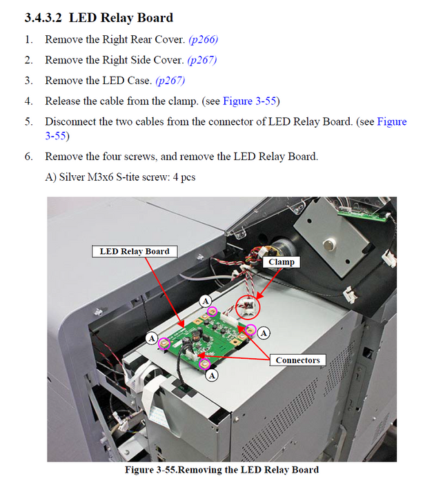 EPSON SC-S40600 S60600 S80600 / P7500 P9500 B9000 / F9300 F9400 F10000 R5000 LED Relay Board - 2175354