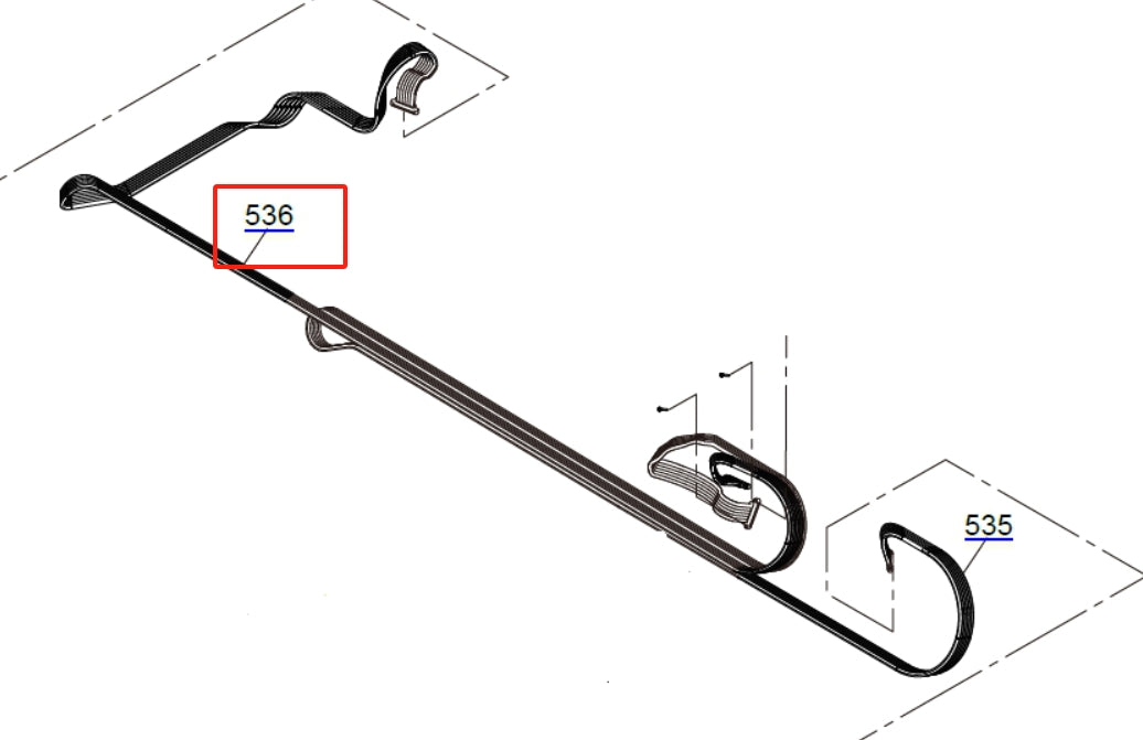 LEFT TUBE (FULL) for EPSON SureColor P9500 P9550 P9570 - 1771308
