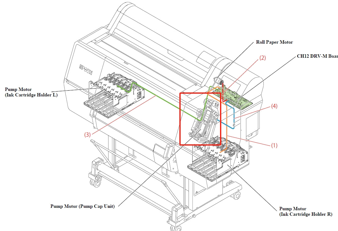 EPSON SureColor P7500 P7550 P7570 / P9500 P9550 P9570 PUMP CAP ASSY / Cleaning Unit - 1917861 / 1879158