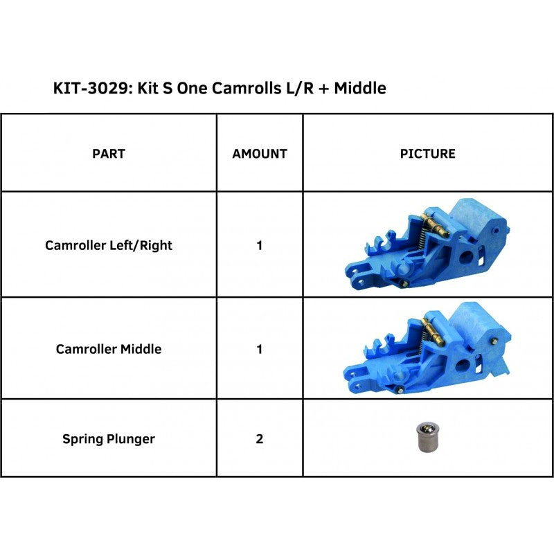 S One Camrollers L/R + Middle (KIT-3029)