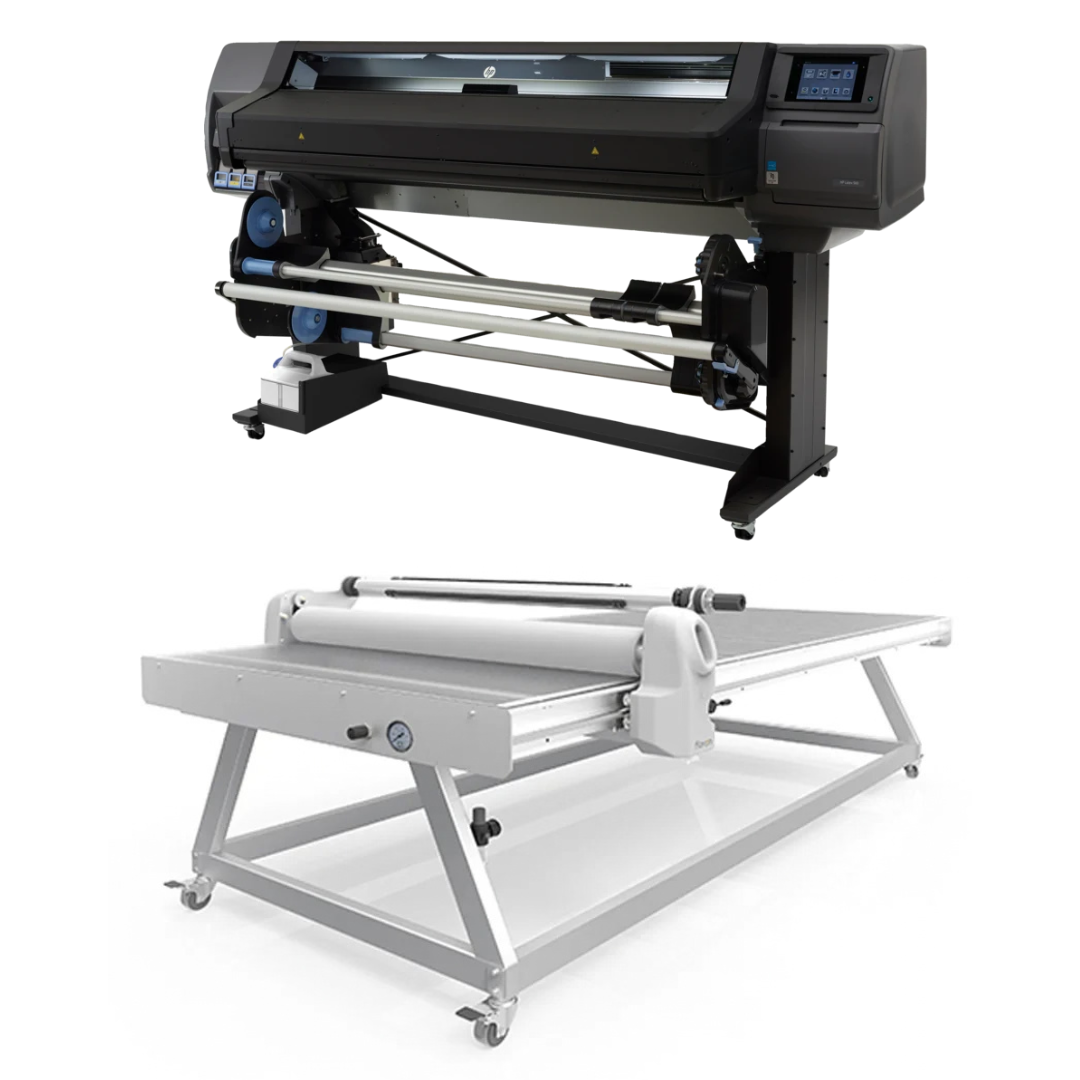 BUNDLE - HP Latex 560 64" Printer - Refurbished (90 Days, 1, 2, 3 or 4 Years Warranty) + 51" x 98" Flatbed Lamination Table for All Size Prints and Kinds of Board