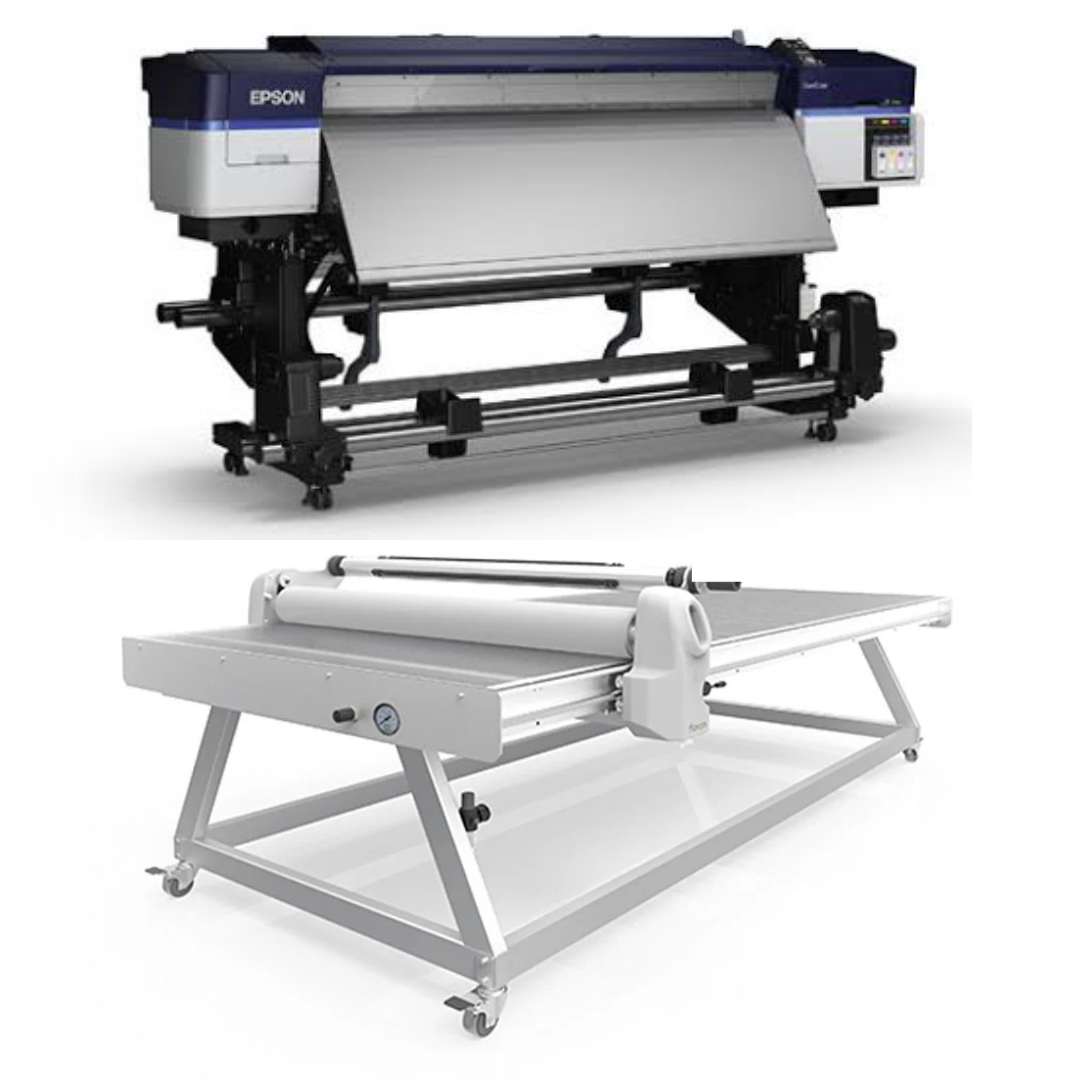 BUNDLE - Epson SureColor S40600 Production Edition - Refurbished (1 Year Warranty) + 63" Wide Format Cold Laminator, with Heat Assisted + 51" x 98" Flatbed Lamination Table for All Size Prints and Kinds of Board - New