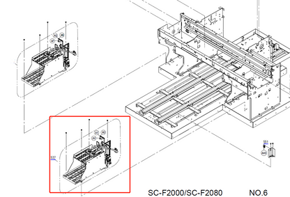 INK HOLDER ASSY (RIGHT) for EPSON F2000- 1828623 / 1619795