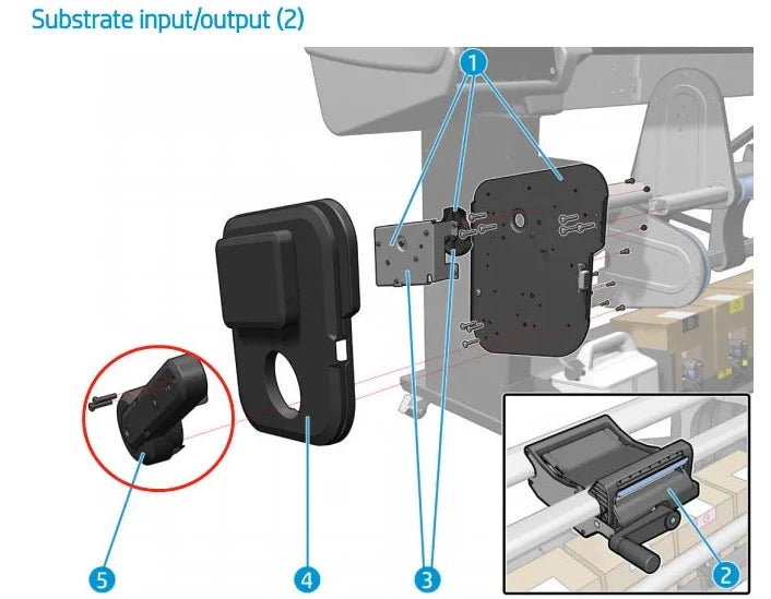 Left Structure Module Assy for the HP Latex 560, 570 Series (M0E29-67039) - New