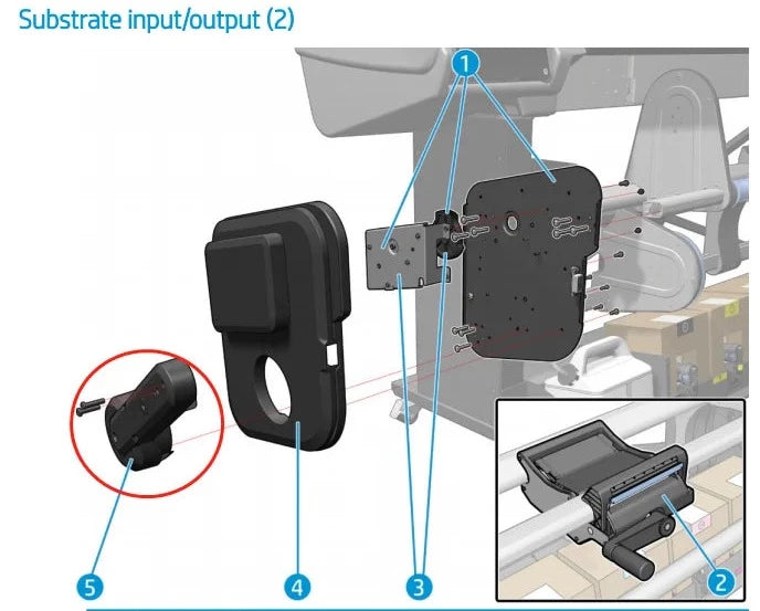 Heavy Roll Lifter for the HP Latex 560 and 570 Series (M0E29-67091) - New