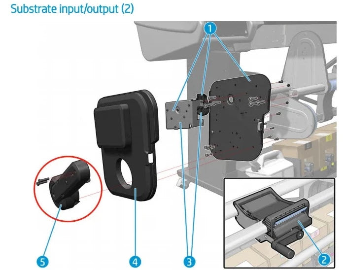 Heavy Roll Lifter for the HP Latex 560 and 570 Series (M0E29-67091) - Refurbished