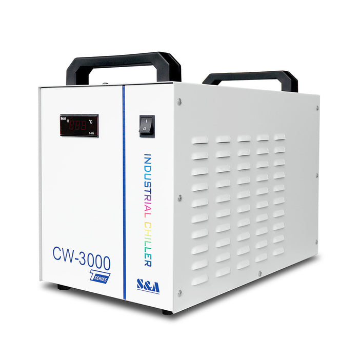S&A 3000TG Thermolysis Industrial Water Chiller for CO2 Glass Tube of Engraving Machine, AC 1P 220-240V, 50Hz
