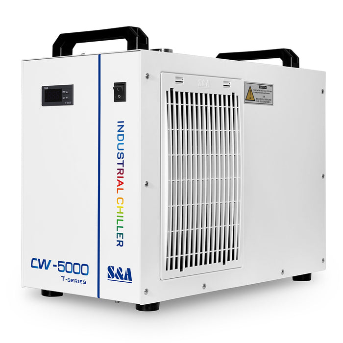 CW-5000DG Industrial Water Chiller for Single 80W or 100W Engraving Machine, 6L Tank capacity, 750W Cooling Capacity, AC 1P 110V, 60Hz