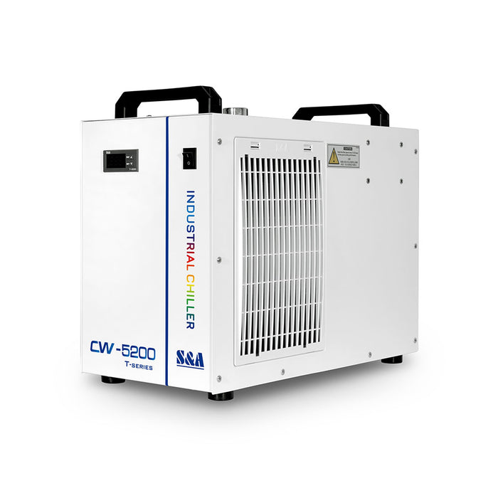 S&A 5200TH Industrial Water Chiller for 130W CO2 Engraver or CNC Spindle Water Cooling, AC 1P 220V 50Hz