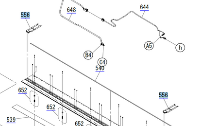 MEDIA EDGE PLATE ASSY for EPSON SC-S40600 S60600 S80600 B9000 / S40670 S60670 S80670 B9070 - 1680709