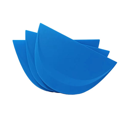 Window Tint Wrap Curve Squeegee / thin edge (optional Felt) - 13 x 8cm (3pcs)