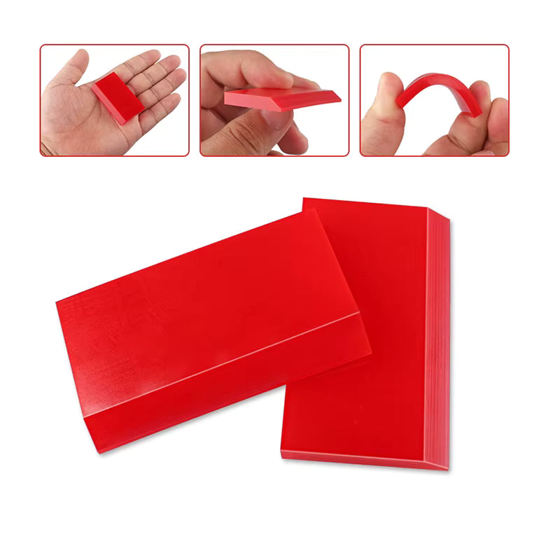 Mini Rubber Car Inside Squeegee Flexible Non Scratching Scraper for Car Rear Glass Cleaner Window Tint Tools (5 x 3cm) - 2pcs