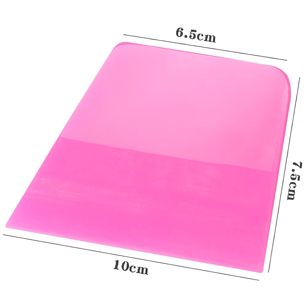 PPF Rubber Squeegee Soft TPU Anti-Scratch Water Wiper Blade Silicone Spatula Cleaner Car Vinyl Wrap Window Tinting Tool (10 x 7.5cm - hypotenuse)