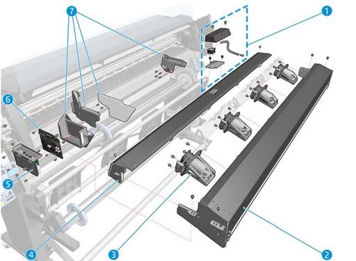 Fan-Heater Assembly Service (for CR fan assy order) - For HP Latex 110/310/330/360/370 Printers (B4H70-67142) - New