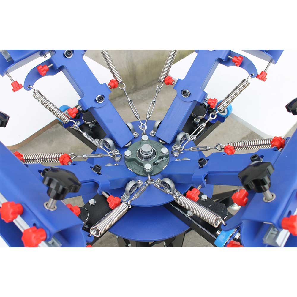 Silk Screen Printing 4 Color Printer Press Shirt Micro-adjust Rotatable Machine
