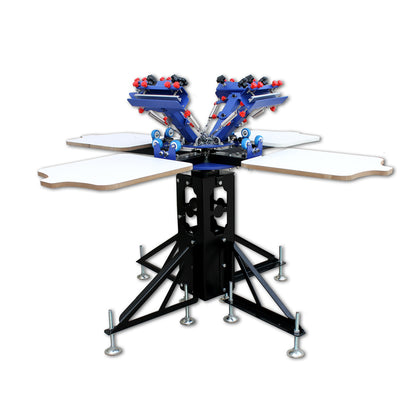 Silk Screen Printing 4 Color Printer Press Shirt Micro-adjust Rotatable Machine