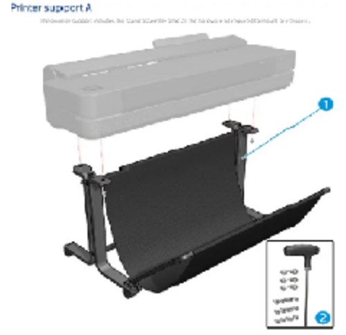Stand Assembly for the HP DesignJet T650, T630 36-in Series (5HB10-67002)