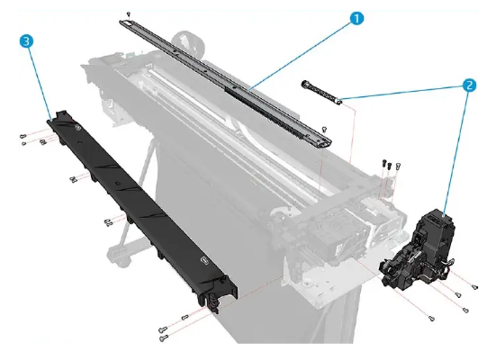 Output Platen for the HP DesignJet Studio Steel 36-in Series (5HB14-67007)