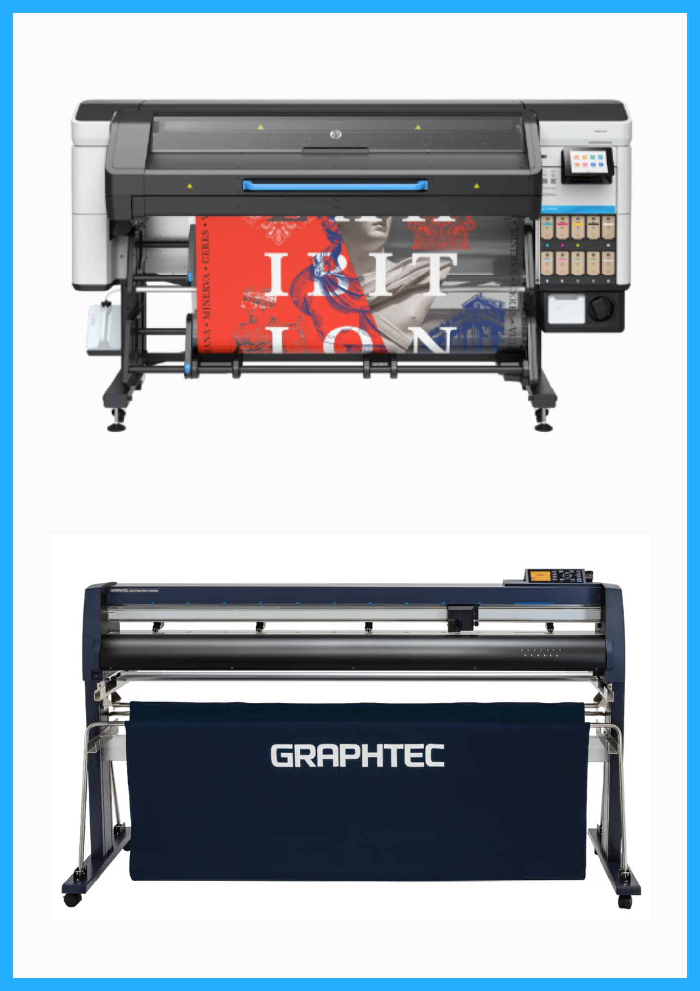 ON SALE - BUNDLE - HP Latex 730W 64" Wide Format Printer - New + 64" Graphtec FC9000-160 Wide Cutter - New