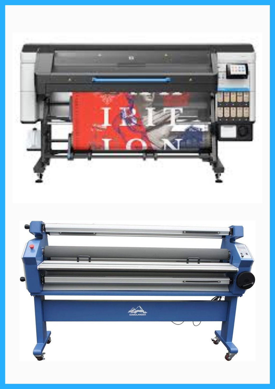 ON SALE - BUNDLE - HP Latex 830W 64&quot; Wide Format Printer  - New + 55&quot; Full-Auto Wide Format Cold Laminator with Heat Assisted - New