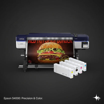 Epson SureColor S40600 Production Edition 64&quot; Roll-to-Roll Solvent 4-Color Printer - Refurbished (1 Year Warranty) + Starter Supplies