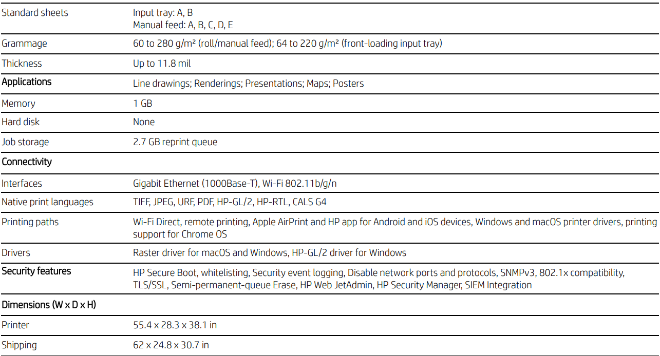 HP DesignJet XT950 36" Large Format Printer - New